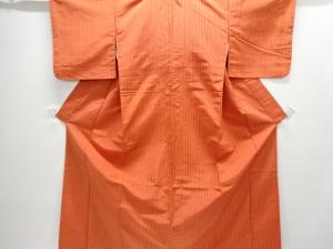 アンティーク　縞織出し米沢紬着物